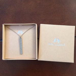 NWT Chloe + Isabel Pavé Bar Long Pendant Necklace